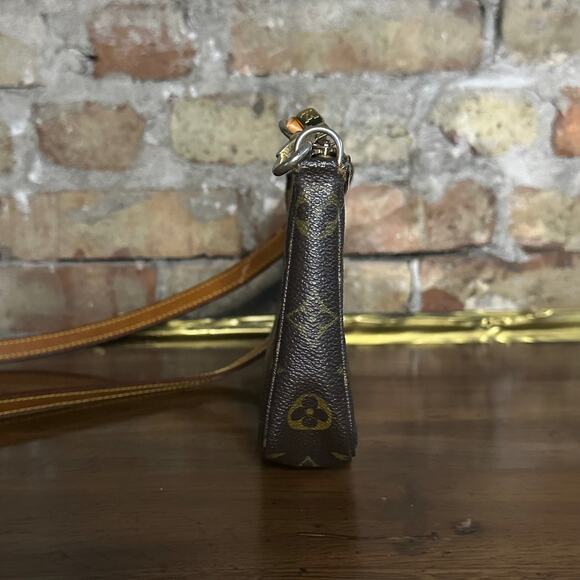 Vintage Louis Vuitton 1999 Monogram Pochette Accessoires Long Strap Bag - Picture 5 of 15
